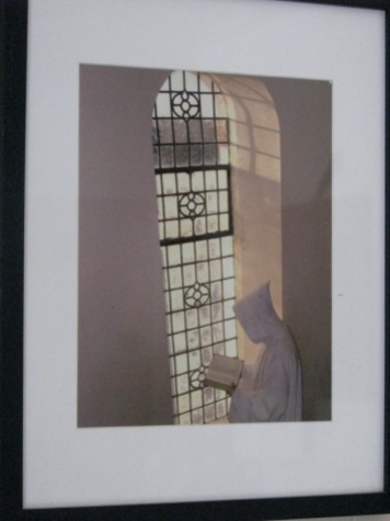 Welsh Monk framed photo from garage sale