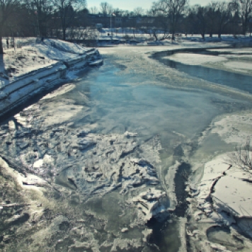 icy waters at the forks