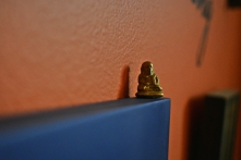 buddha on picture frame